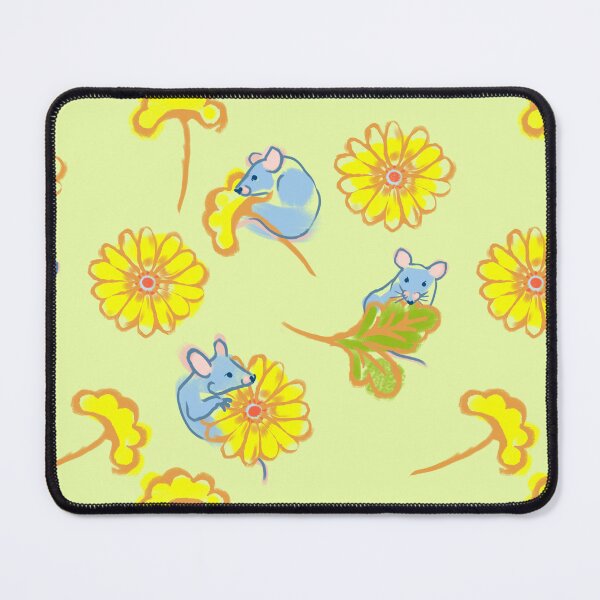 Item preview, Cute Mice and Flowers Pattern designed and sold by Mary Jane Lange.