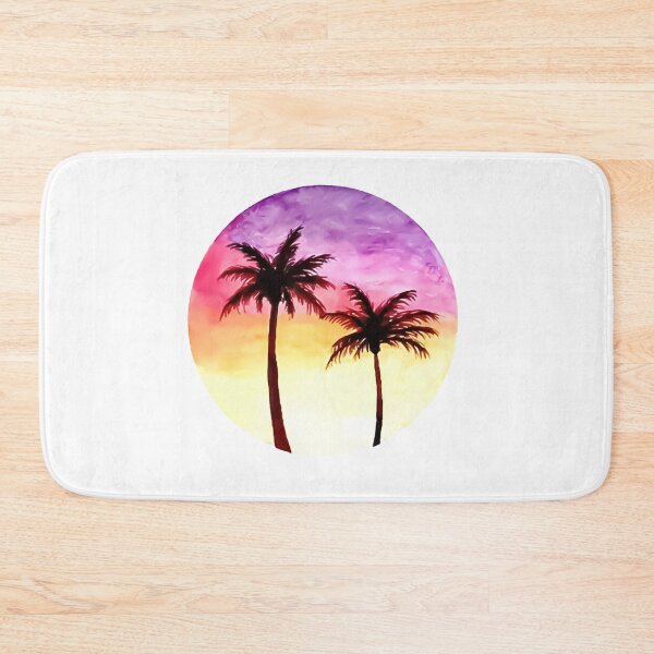 Item preview, Palm Tree Sunset Ocean Air Salty Hair Not a Care Funny Sandy Vacation Inspiration Joy Mood designed and sold by DesignByHeartUK.