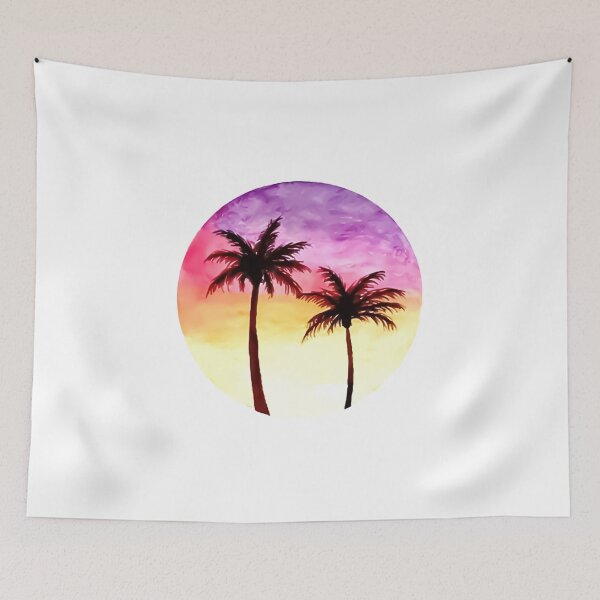 Item preview, Palm Tree Sunset Ocean Air Salty Hair Not a Care Funny Sandy Vacation Inspiration Joy Mood designed and sold by DesignByHeartUK.