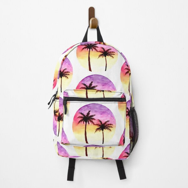 Item preview, Palm Tree Sunset Ocean Air Salty Hair Not a Care Funny Sandy Vacation Inspiration Joy Mood designed and sold by DesignByHeartUK.