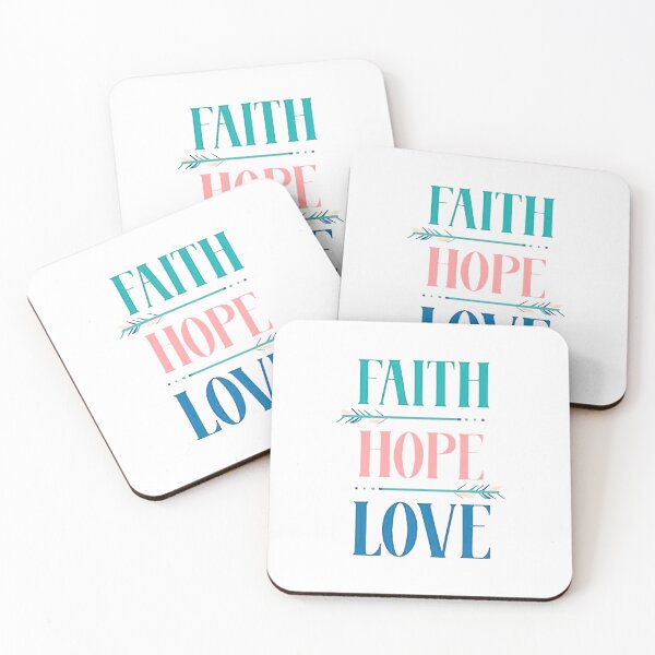 Artikelvorschau, Faith Love Hope Faith Pray Hope Art Traveling Art Soft Happy Life Apparel Essential Motivation Inspiration Joy Mood entworfen und verkauft von DesignByHeartUK.