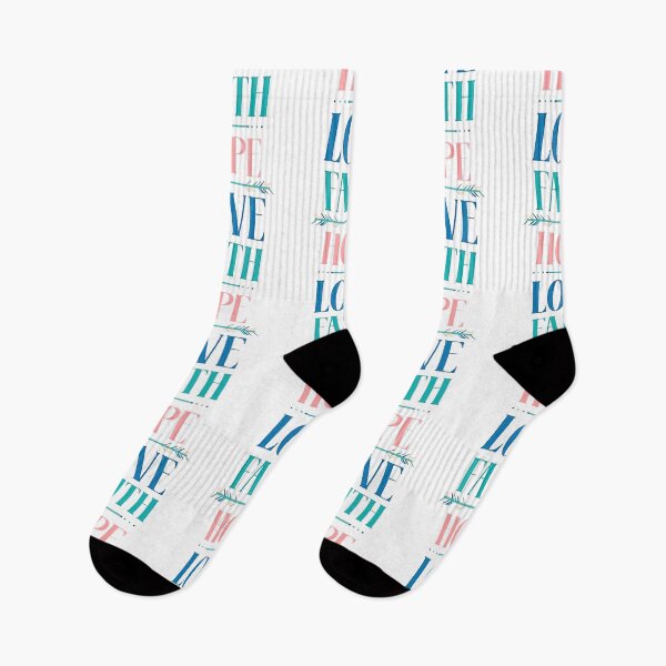 Artikelvorschau, Faith Love Hope Faith Pray Hope Art Traveling Art Soft Happy Life Apparel Essential Motivation Inspiration Joy Mood entworfen und verkauft von DesignByHeartUK.