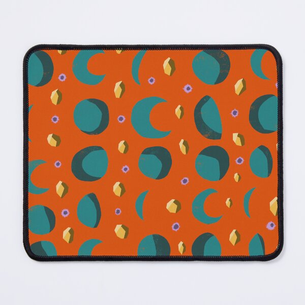 Item preview, green moons on orange sky designed and sold by Pacesyte.