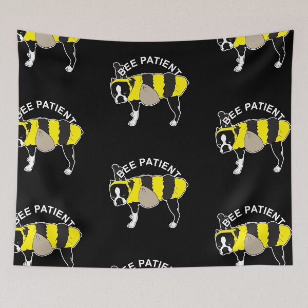 Item preview, Bee patient artistic dog design  designed and sold by SamRVstore.