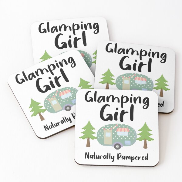 Item preview, Glamping Girl Naturally Pampered  - Funny Glamping Lover Saying designed and sold by Outdoorsy World.