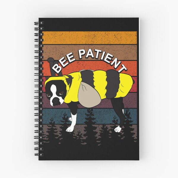 Item preview, Bee patient, funny artistic dog retro sunset distressed design  designed and sold by SamRVstore.