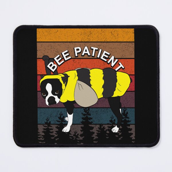 Item preview, Bee patient, funny artistic dog retro sunset distressed design designed and sold by SamRVstore.