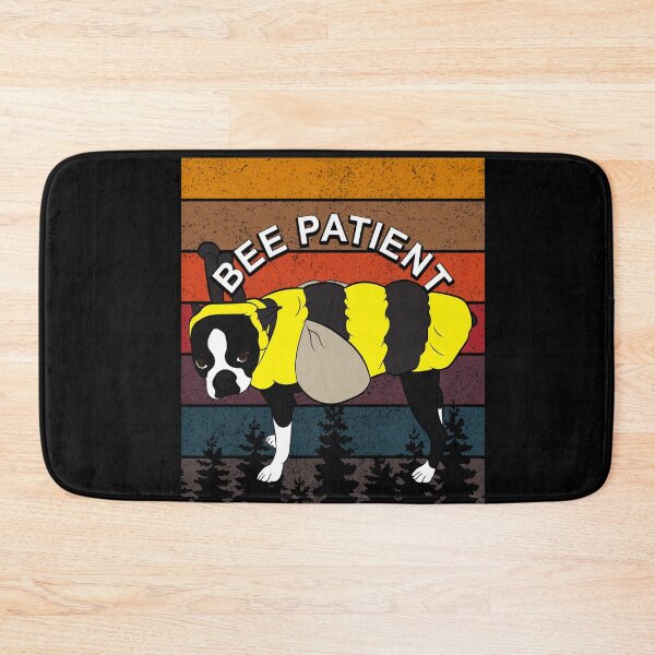 Item preview, Bee patient, funny artistic dog retro sunset distressed design  designed and sold by SamRVstore.