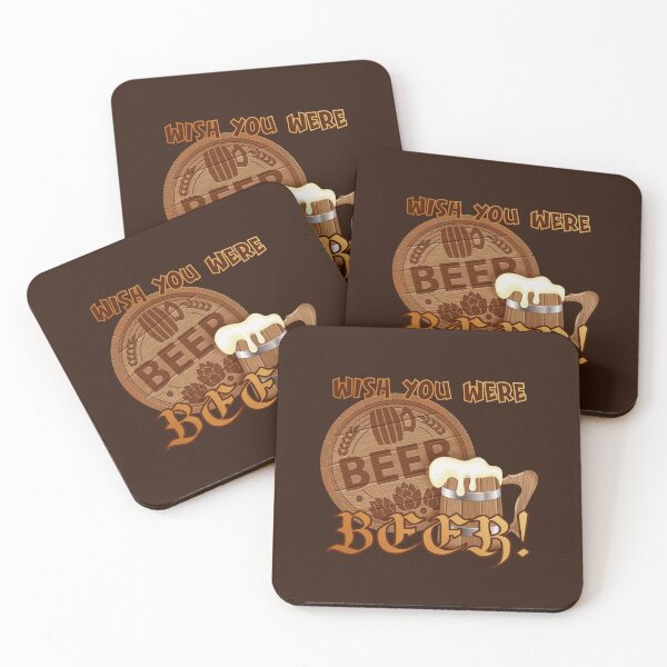 Item preview, Wish You Were BEER! (on Dk. Brown) designed and sold by PawsitiveMum.