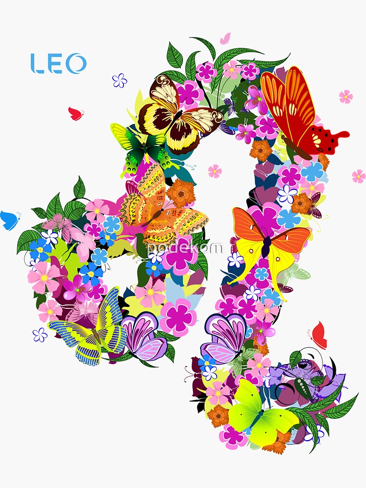 "Horoskop Blumen Löwe, Sternzeichen Blumen Löwe, Astrologie-Symbol