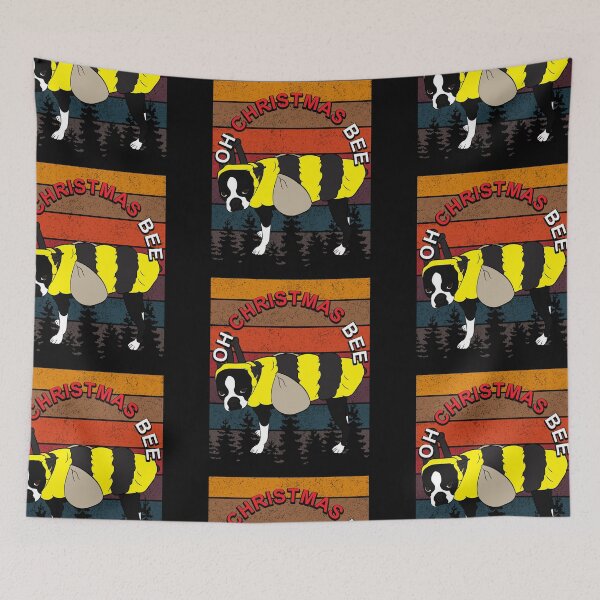 Item preview, ooh Christmas bee, funny artistic dog retro sunset distressed design  designed and sold by SamRVstore.