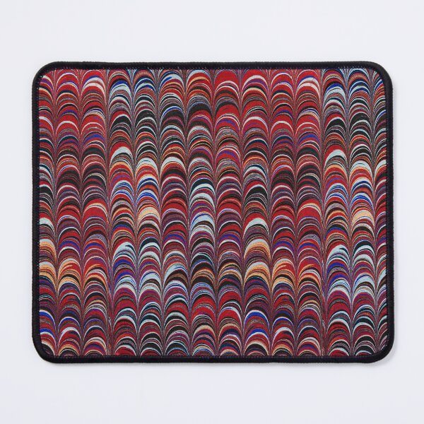 Item preview, MARBLED PAPER,ABSTRACT RED BLACK WHITE BLUE WAVES  designed and sold by BulganLumini.