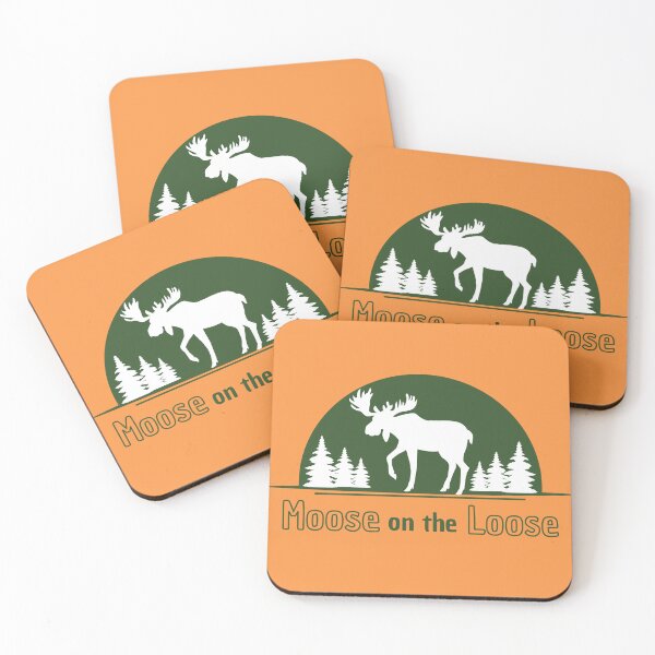 Item preview, Moose on the Loose Wildlife Game Badge designed and sold by Snoot-Store.