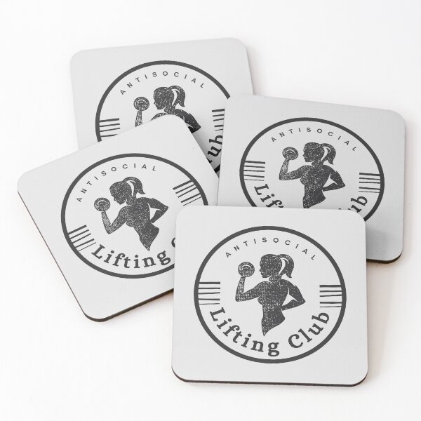 Item preview, Antisocial lifting club female always in the gym designed and sold by soniaaseguin.