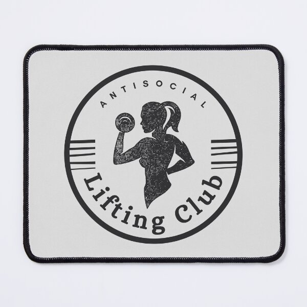 Item preview, Antisocial lifting club female always in the gym designed and sold by soniaaseguin.