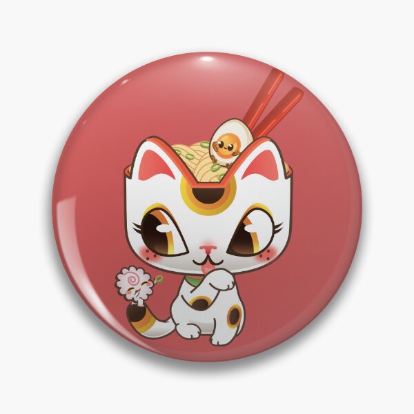 Aperçu de l'œuvre Chat ramen chanceux créée et vendue par CBeeProject.