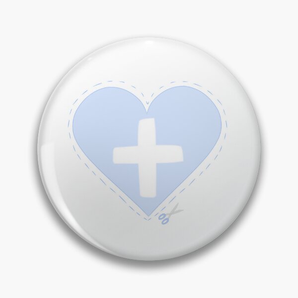 Item preview, Heart Cross Top Blue designed and sold by SilentNeko13.