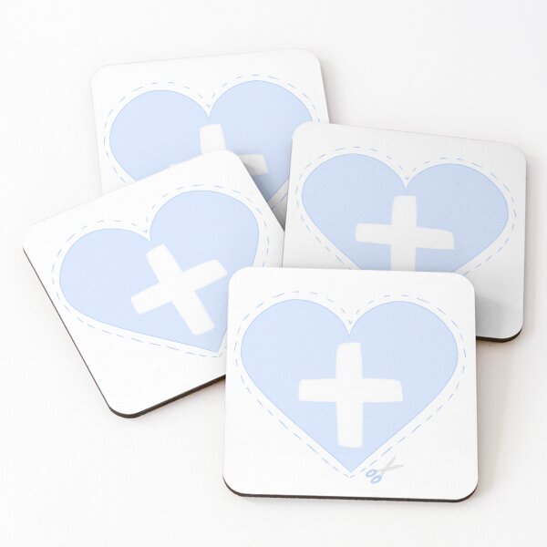 Item preview, Heart Cross Top Blue designed and sold by SilentNeko13.