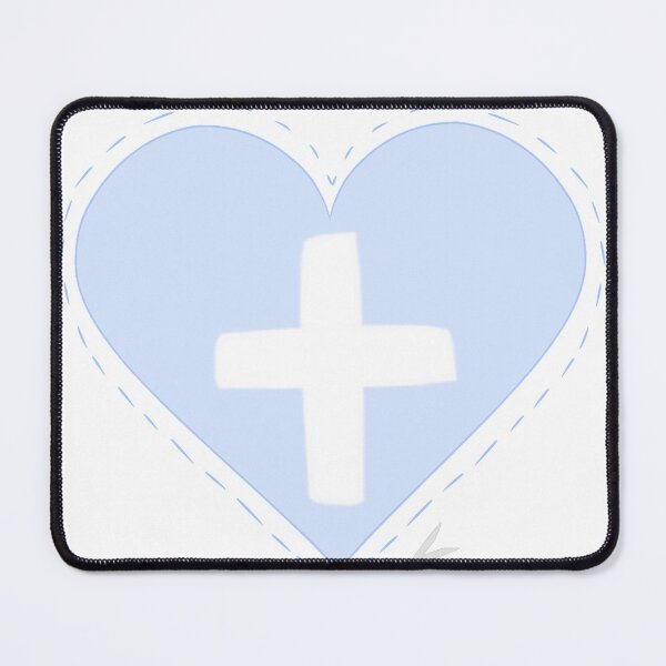 Item preview, Heart Cross Top Blue designed and sold by SilentNeko13.