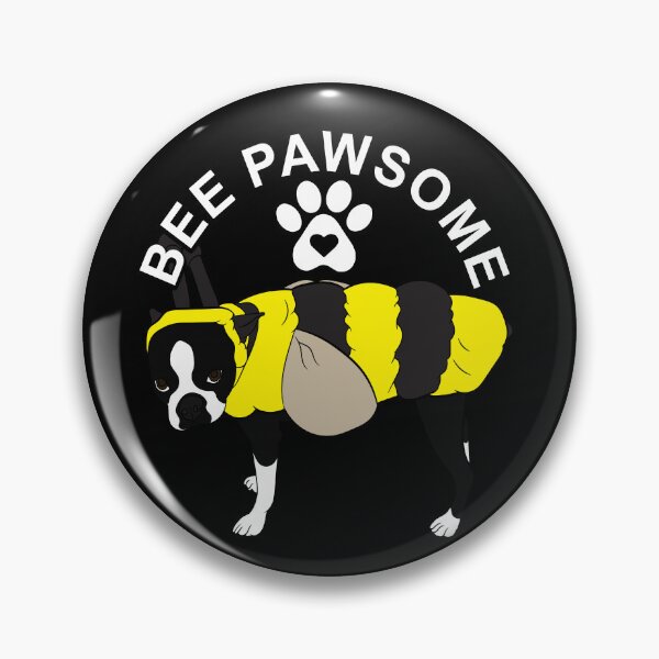 Item preview, Bee pawsome, funny artistic dog  design  designed and sold by SamRVstore.
