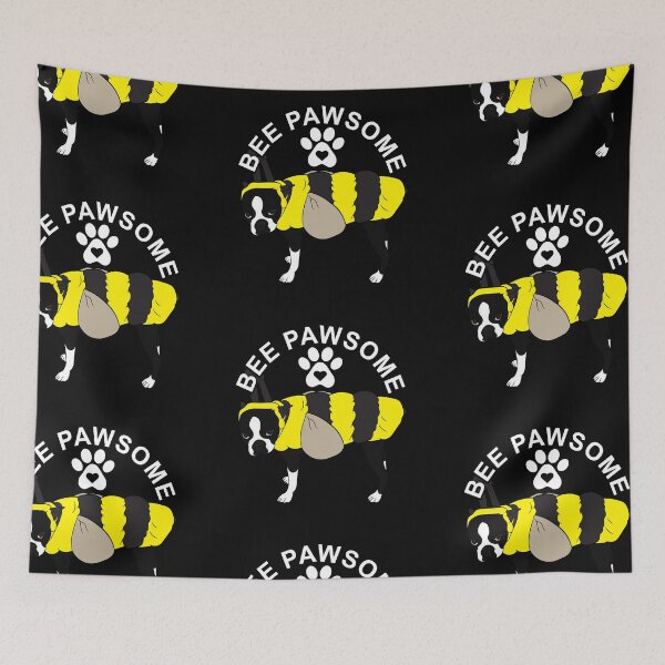 Item preview, Bee pawsome, funny artistic dog  design  designed and sold by SamRVstore.
