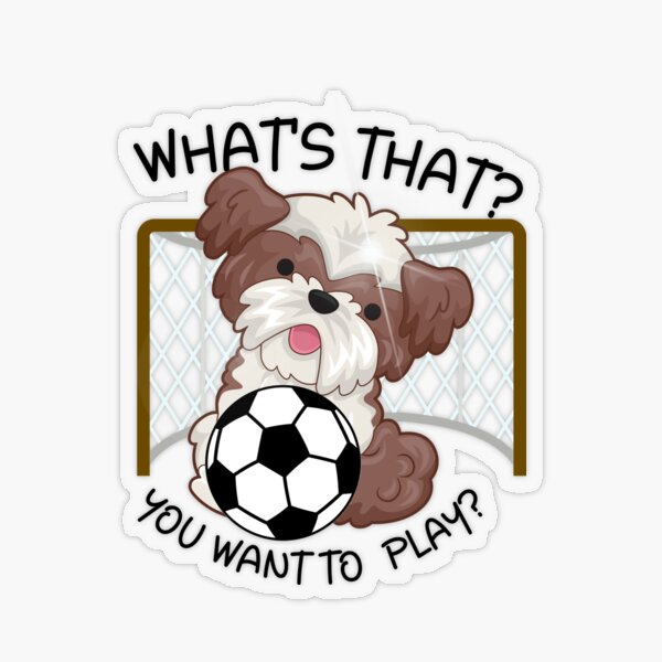 Dog Football Game Day Funny Team Sports Soccer' Sticker