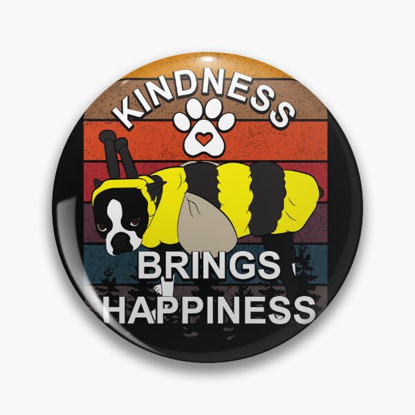 Item preview, Kindness brings happiness, funny artistic dog retro sunset distressed design  designed and sold by SamRVstore.