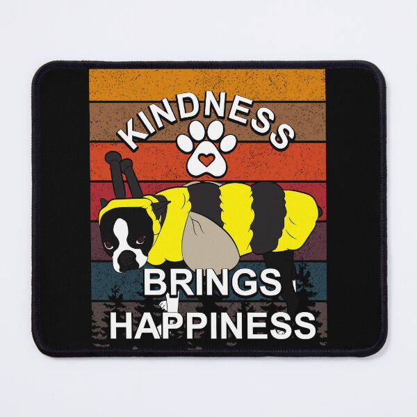 Item preview, Kindness brings happiness, funny artistic dog retro sunset distressed design  designed and sold by SamRVstore.