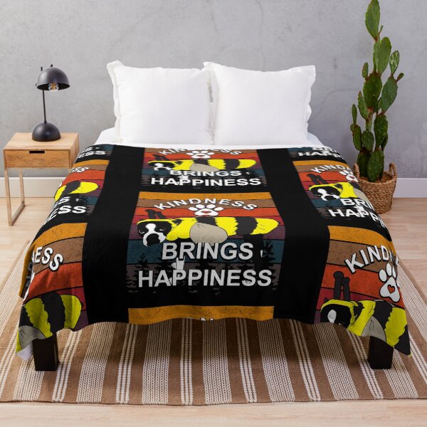 Item preview, Kindness brings happiness, funny artistic dog retro sunset distressed design  designed and sold by SamRVstore.