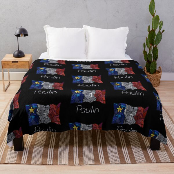 Item preview, Acadian Flag pastel liquid mosaic Paulin - Drapeau acadien mosaïque liquide pastel vitrail Paulin designed and sold by ColoursOfFrance.