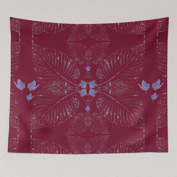 Item preview, Sage Calm Wings Red Purple Giant Salvia Eco Print designed and sold by SpiritGifts.