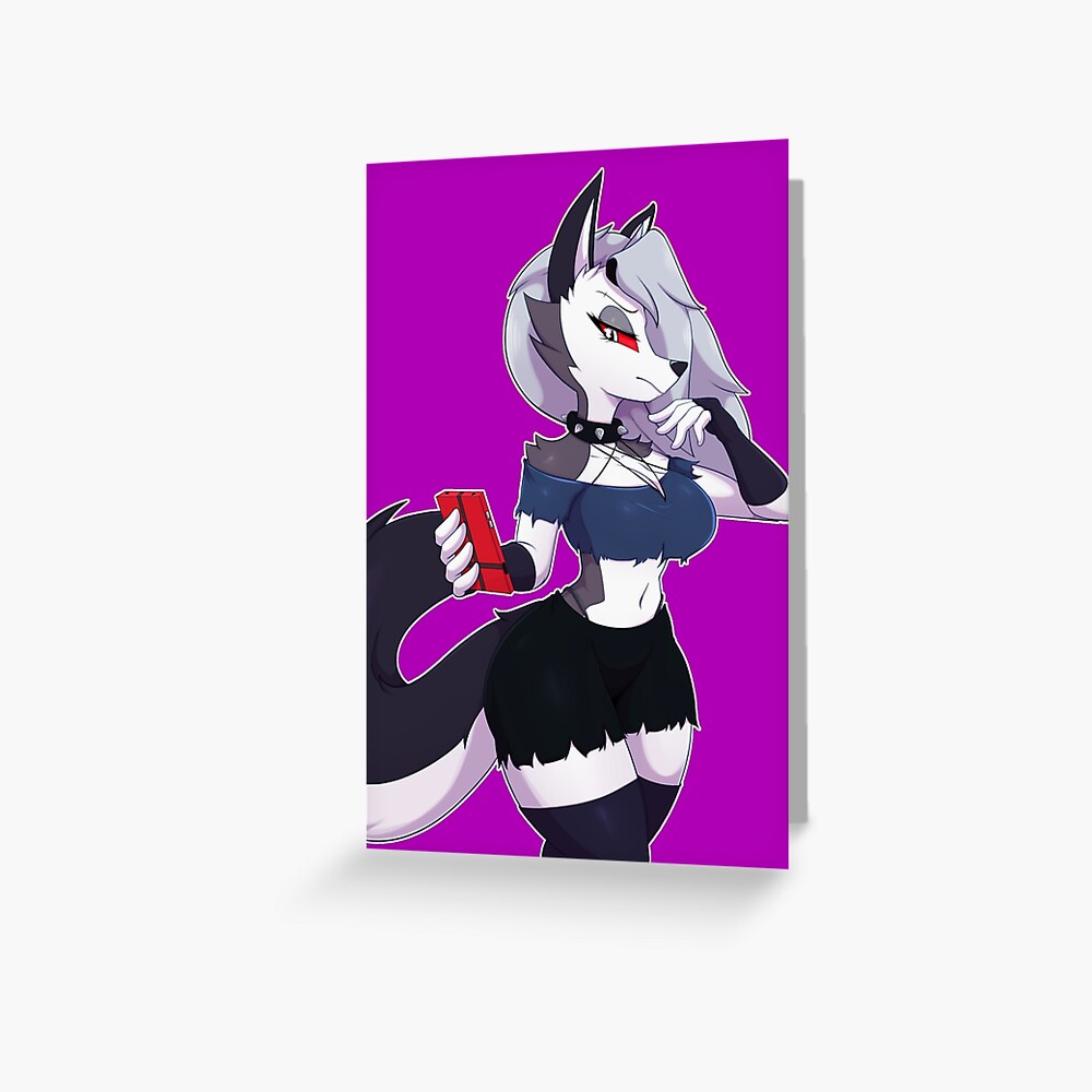 Loona Helluva Boss Greeting Card For Sale By Dragard Redbubble