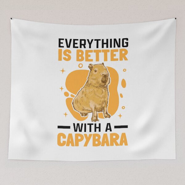 Item preview, Everything is better with capybara capybara designed and sold by madgrfx.