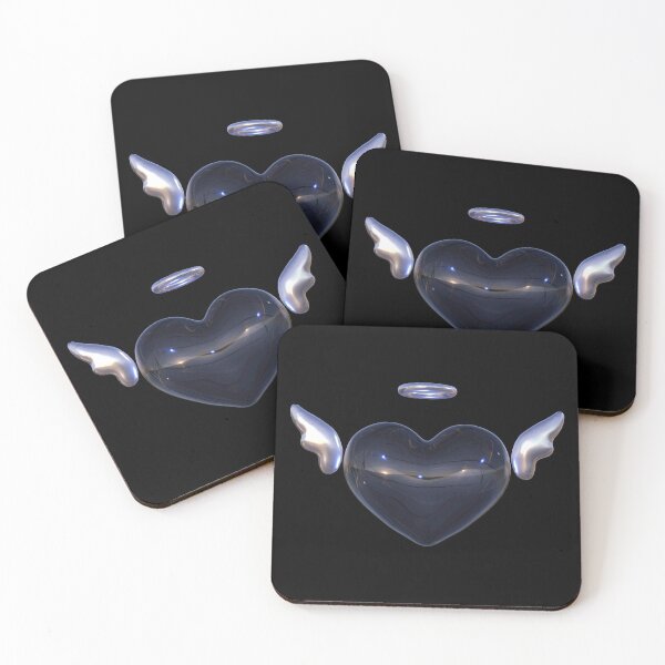 Item preview, 3D heart with wings designed and sold by blurryspirits.