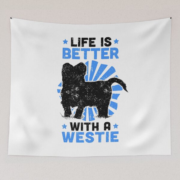 Item preview, Living with West Highland White Terrier Westie designed and sold by madgrfx.