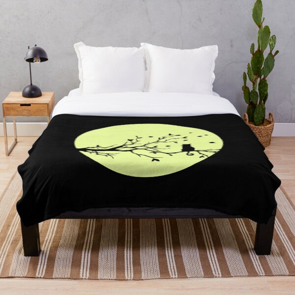 Item preview, Cat Gazing at Huge Yellow Moon designed and sold by 486DesignCo.