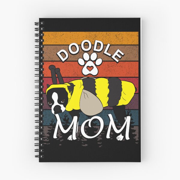 Item preview, Doodle mom, funny artistic dog retro sunset distressed design  designed and sold by SamRVstore.