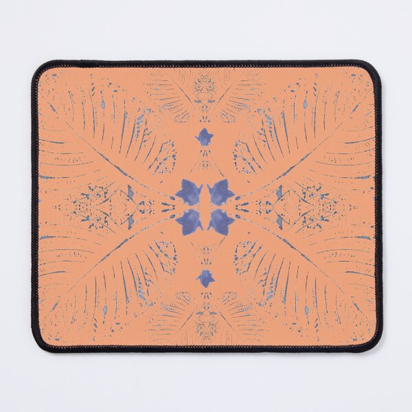 Item preview, Sage Calm Wings Orange Blue Giant Salvia Eco Print designed and sold by SpiritGifts.