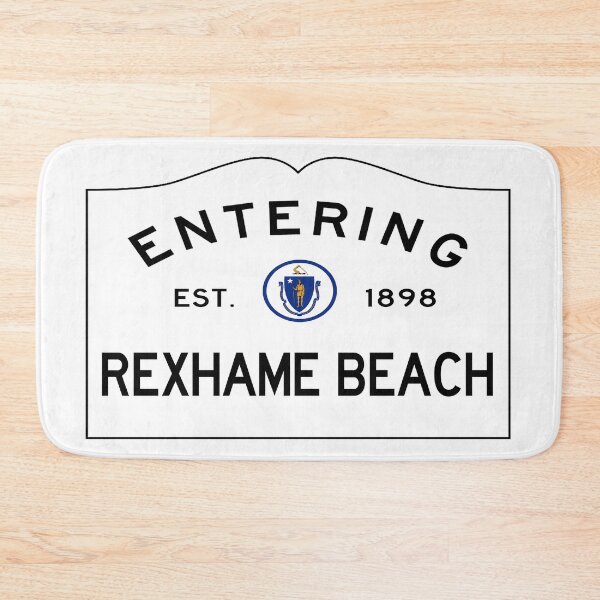 Item preview, Entering Rexhame Beach Road Sign - Marshfield MA designed and sold by SouthShorePics.