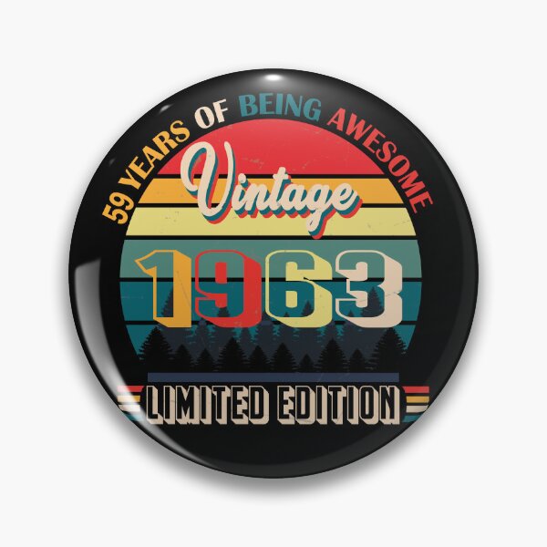 Item preview, 59 years of being awesome vintage 1963 limited edition | Born January 1963 Limited Edition 59 Years Of Being Awesome Vintage , January 1963 59 Years Old , 59th Birthday designed and sold by SimoSaladain.