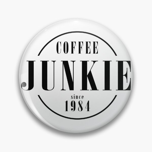 Item preview, Coffee junkie since 1984 designed and sold by AlfabetDesign.