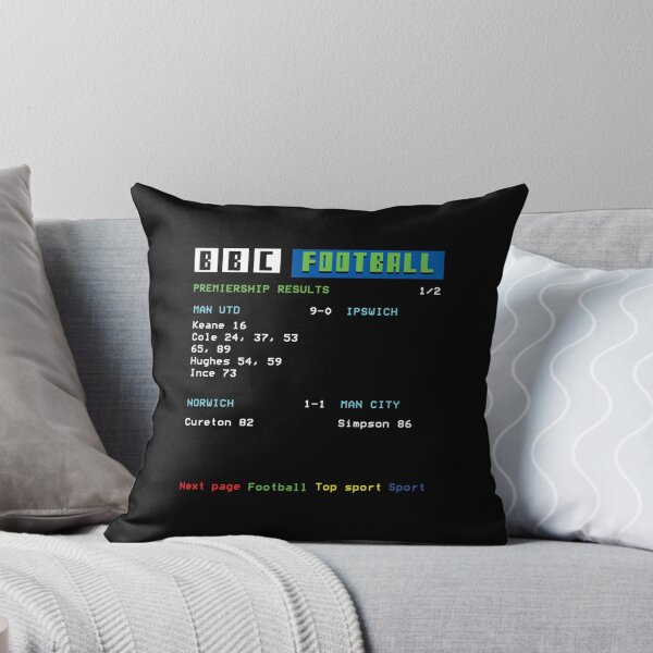 Item preview, Teletext Football Soccer 90s Nostalgia Man Utd Sticker designed and sold by batesyadi3.