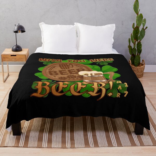 Item preview, Wish You Were BEER! St. Paddy’s (on Black) designed and sold by PawsitiveMum.