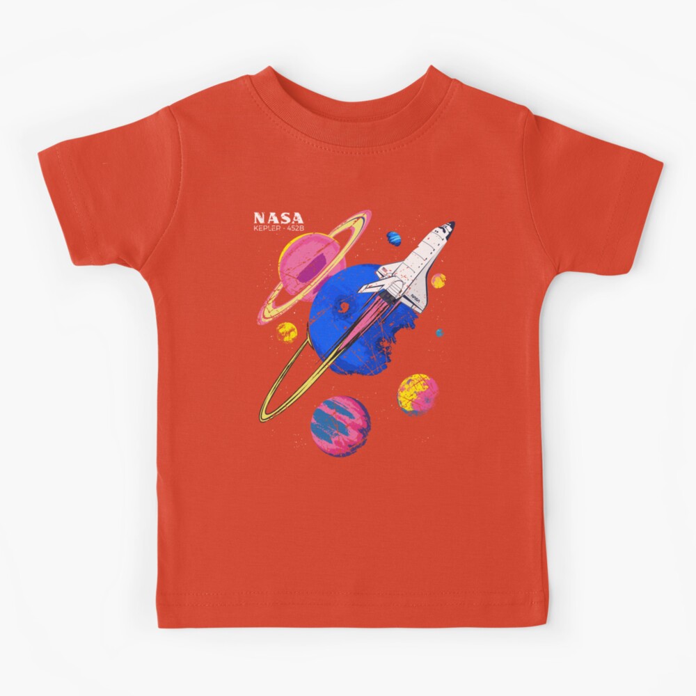 Nasa Kepler Exploration 452-B Kids T-Shirt by Lidra Zehcnas