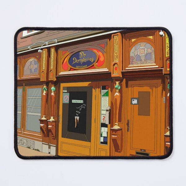 Item preview, Coffeeshops of Amsterdam illustrations: Original Dampkring Coffeeshop designed and sold by AmsterCoffee.