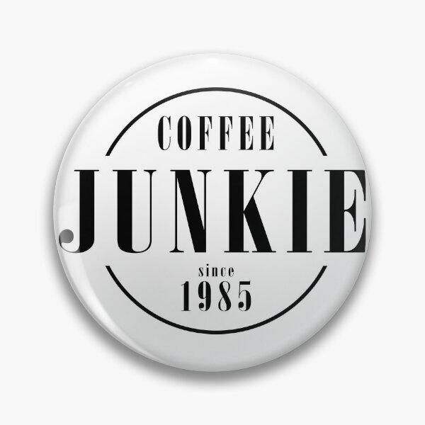 Item preview, Coffee junkie since 1985 designed and sold by AlfabetDesign.