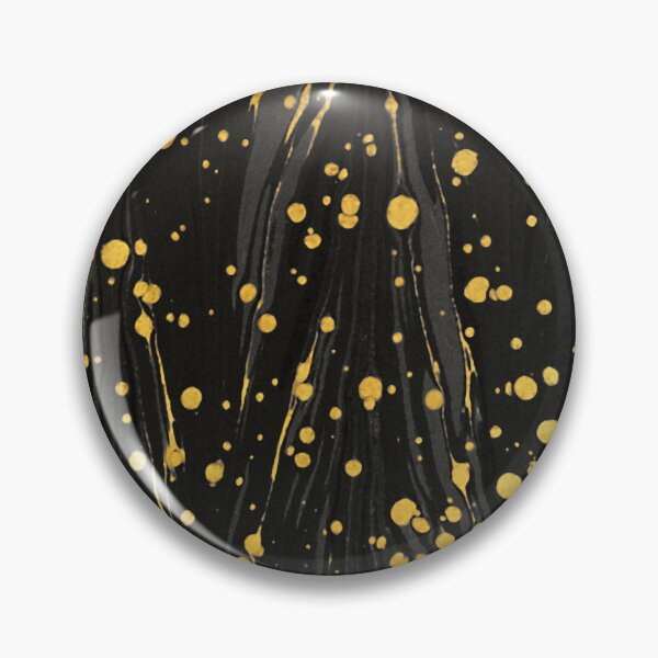 Item preview, ABSTRACT BLACK MARBLED PAPER WITH GOLD SPLASHES designed and sold by BulganLumini.