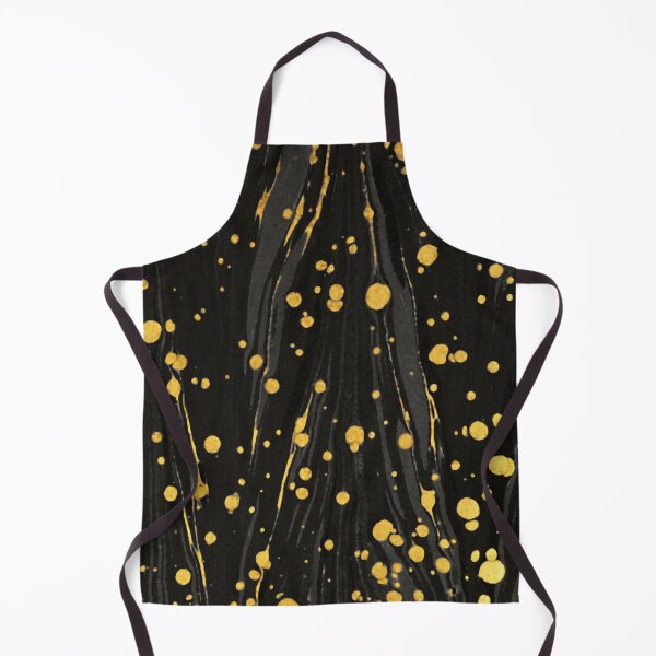 Item preview, ABSTRACT BLACK MARBLED PAPER WITH GOLD SPLASHES designed and sold by BulganLumini.