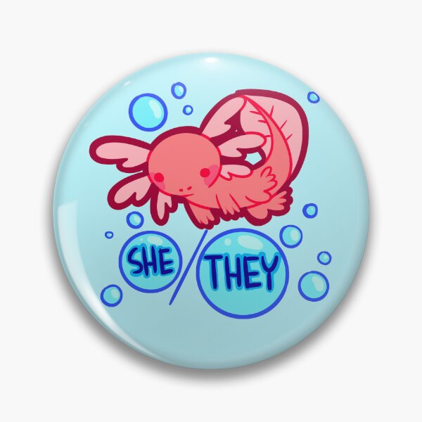 Item preview, She/They Axolotl designed and sold by Epoxxalypz.