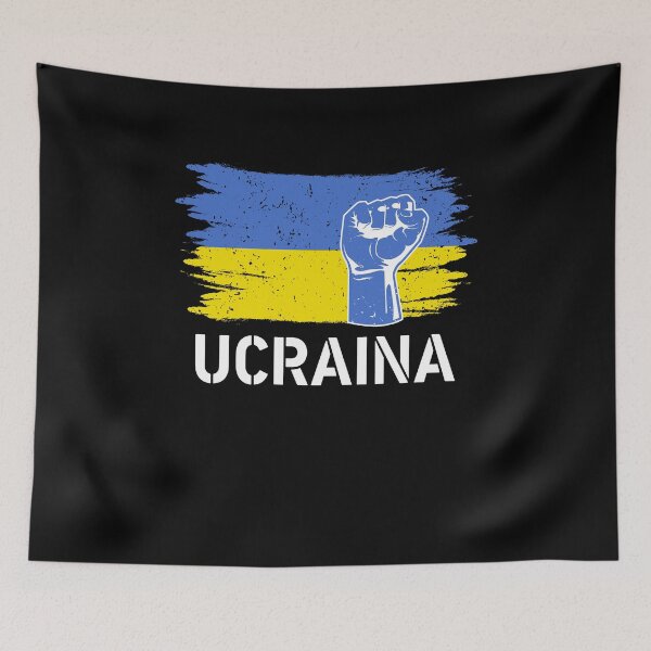 Item preview, Ucrania Spanish Ukraine Flag Merchandise American Ukrainians designed and sold by PinkyTree.